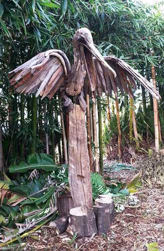 Pelican driftwood art sculpture #1