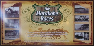 Matakohe races sign by Think Tank signwriters